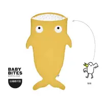 在飛比找樂天市場購物網優惠-西班牙BabyBites鯊魚咬一口兒童睡袋—芥末黃