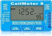 Tignapoo Digital Battery Checker 8 in 1 Li-ion Battery Tester Lipo Life NiMH Voltage Tester