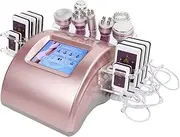 Vacuum Cavitation Machine, Body Slimming Vacuum Machine Skin Firming 9 in 1 Prevent Aging 40K Relieve Stress for Waist for Beauty Salon (AU Plug 220V)