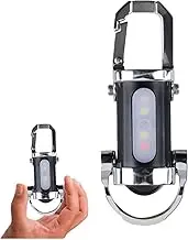 1200LM Super Bright Mini Keychain Flashlight with Charging Cable, Ultra-Bright LED Keychain Pendant Portable Work Light Waterproof, for Camping Pocket Sized Key Chain Tool