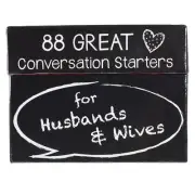 88 Great Conversation Starters for Husbands and Wives – Christian Games, Couples