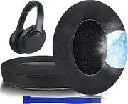 SOULWIT Cooling-Gel Replacement Earpads for Sony WH-1000XM3 (WH1000XM3) Over-Ear Headphones, Ear Pads Cushions with High-Density Noise Isolation Foam, Added Thickness - Black