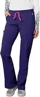 [Landau] Smitten Women's Hottie Sleek Fit Scrub Pant XXX-Large African Violet