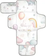 Reusable Changing pad Portable with Tissue Pocket Portable Diaper Changing pad for Girl & Boy