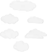 Angoily 6 Pcs Cloud Shape Embroidery Patches for Clothing DIY Appliques for Bags Hats Shoes and Socks for Repairing and Creative Decoration