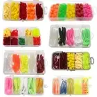 Silicone Bait Artificial Bread Worm Fishing Lure Fly Fishing Lure Soft Bait