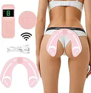 EMS Glute Trainer,Hip Trainer Device for Buttocks,ABS Stimulator shaper Smart Buttock Lifting Massage Machine Muscle Buttock Lifter Enhancer Pad Helps to Lift, Shape and Firm The Butt for Women(Pink)