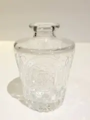 Clear Glass Bitters Bud Bottle Vase 4" Tall Boho Rustic Cottage Core