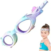 Kids Mermaid Swim Goggles, Anti-Fog No Leaking Mermaid Swim Goggles, No Leaking Funny Children Youth Mermaid Goggles for Kids and Toddler Fulenyi