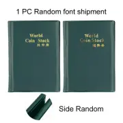 120GRIDS COIN COLLECTION STORAGE CELLECTING MONEY POCKETS ALBUM BOOK GREEN COLOR