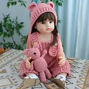 RUNGQIANY Simulation Reborn Baby 22 Inch 55 cm Reborn Dolls Lifelike Full Silicone Vinyl Lifelike Washable Movable Realistic Baby Dolls for Toddlers Reborn Baby Girls (Reborn Baby 55 cm)