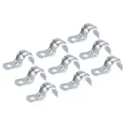40pcs 1/2 Inch Pipe Straps One Hole Straps Zinc Plated Steel Pipe Clamp