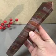 230mm Long Natural tiger eye wand Obelisk Crystal Quartz specimens 504g A5575