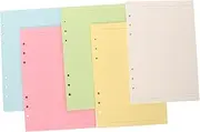 GARIOUANS 100 Sheets Lined Refill Paper Color Options Punched Loose Leaf Inserts for Organizing Journals Planners and Binders and Convenient for Everyday Use