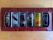 New 6 ea. 2 oz. Shot Glasses Motorhead Iron Maiden Sex Pistols Led Zeppelin