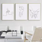 Couples 3 sets Canvas Wall Art