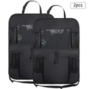 2Pcs Car Seat Back Organizer Protector Cover for Children Auto Seat Cover