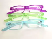 3 Pair Reading Glasses Retro Men Women Unisex Plastic Frame +2.00 Strength