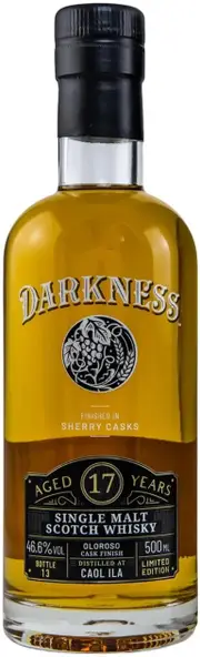 Darkness 17 Year Old Caol Ila Oloroso Finish Peated Single Malt Whisky 500ml