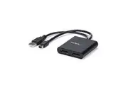 StarTech.com Mini DisplayPort to DisplayPort Multi Monitor Splitter - 2-Port MST Hub - mDP 1.2 to 2x DP MST Hub - 30 Hz to 60 Hz