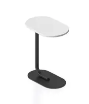 New Rapidline Selene Side Table Table Powder Coated Base Melamine Top SST5634 NW
