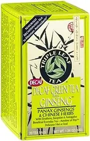 Triple Leaf Tea Decaf Green Tea With Ginseng - 20 CT