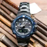 Casio Pro trek PRW-6000SYT-1D Triple Sensor Black Titanium Alarm Compass Watch