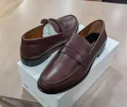 $700 Mens Common Projects Leather Penny Loafers Brown 46 US 13