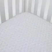 Beautiful Boheme Peacock/Feathers Super Soft Fitted Crib Sheet by Dwell Studios