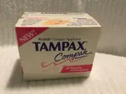 Vintage 1990 Tampax Compak Compact Plastic Applicator Tampons Prop Movie New!