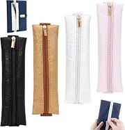 Sekonow 4pcs Pen Holder for Notebook, Zipper Journal Pen Holder with Elastic Band, Pen Pouch Sleeve Pencil Holder for Notebook Book Planner