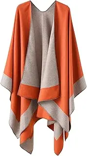 [YnimioAOX] Women's Shawl Wrap Poncho Sweater Open Front Cape for Fall Winter