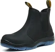 Epochsaga Composite/Stahlzehe Chelsea Sicherheitsarbeitsstiefel Industrie&Bau Knöchelschuhe Mode Isoliert Leichtgewicht