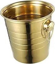 BESTYASH 1Pc Thickened Stainless Steel Beer Ice Bucket Practical Party Beverage Chiller Scratch Resistant Design for Celebrations for Home Bar Restaurant Use