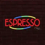 NEW "ESPRESSO" w/BORDER 30x12x1 INCH LED FLEX WINDOW/WALL INDOOR SIGN 30789