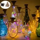 1/3PC Solar LED Fairy Light Wine Bottle String Light Cork Copper Wire Xmas Decor