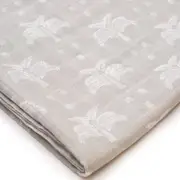 Organic Cotton Muslin Swaddle - Grey Palms & Pineapples