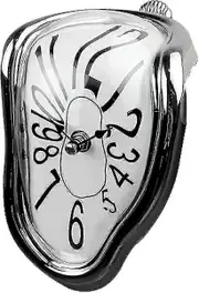 Wall Clock, Salvador Dali Melting Clock, 7 Inches Surrealistic Table Shelf Clock, Modern Home Wall Decoration