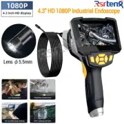 Rsrteng 1080P Borescope Industrial Endoscope Camera 4.3'' Diameter 5.5mm Lens