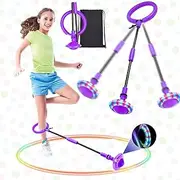 Children's Flashing Jump Ring, Swing Wheel with Light Wheel, Flashing Rocking Ball Sports Toy, Foldable Flash Jumping Ball Children, Jumping Ball for Children, Flashing Jump Ball, Skip Ball Children,