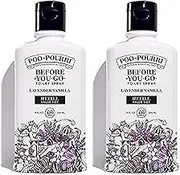 Poo-Pourri Before-You-Go Toilet Spray, Lavender Vanilla, Refill Bottle 9 Fl Oz 2 Pack- Lavender Vanilla and Citrus