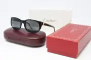 NEW Vintage Cartier Women's Sunglasses Tentation T8200183 Black 52mm Gray Lens