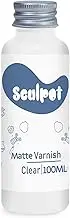 100ml Air Dry Clay Glaze Varnish & Sealant, Prevents Crazing Yellowing, Scratch Resistant Wear, Waterproof, Matte Finish(Matte Varnish)