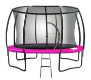 NNEDSZ 8ft Trampoline Free Ladder Spring Mat Net Safety Pad Cover Round Enclosur