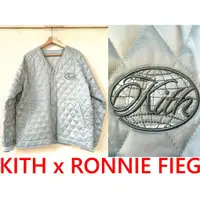 在飛比找蝦皮購物優惠-BLACK全新KITH x RONNIE FIEG菱格紋無領