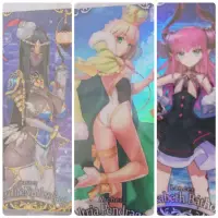 在飛比找蝦皮購物優惠-FGO fate 食玩卡 泳裝阿爾托莉亞 龍娘 不夜城術 不