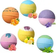 MERRYHAPY 6pcs 102g Spa Large Natural Bath Salt Balls for Skin Enjoy Relaxing Spa