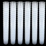 100Pcs 100ML Plastic Graduated Measuring Beaker Set, Clear Liquid Measuring Cups