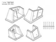 Bailey Ladder Replacement Feet Kit Suits P-150 Series Stepladder SP15-009AZ