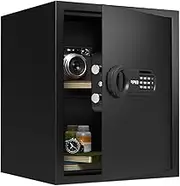 RPNB Deluxe Safe and Lock Box,Money Box,Digital Keypad Safe Box,Steel Alloy Drop Safe, Keypad Lock,Perfect for Home Office Hotel Business Jewelry Gun Cash Use Storage,1.5 Cubic Feet